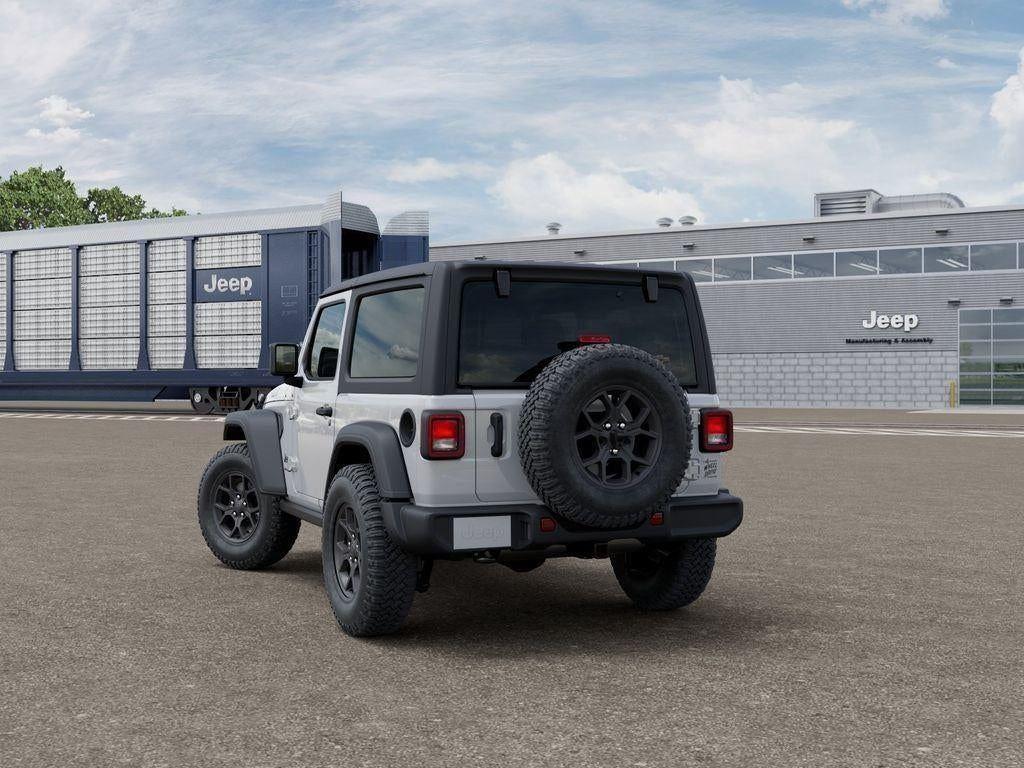 New 2026 Bright White Clear-Coat Exterior Paint Jeep WRANGLER 2-DOOR WILLYS image 3