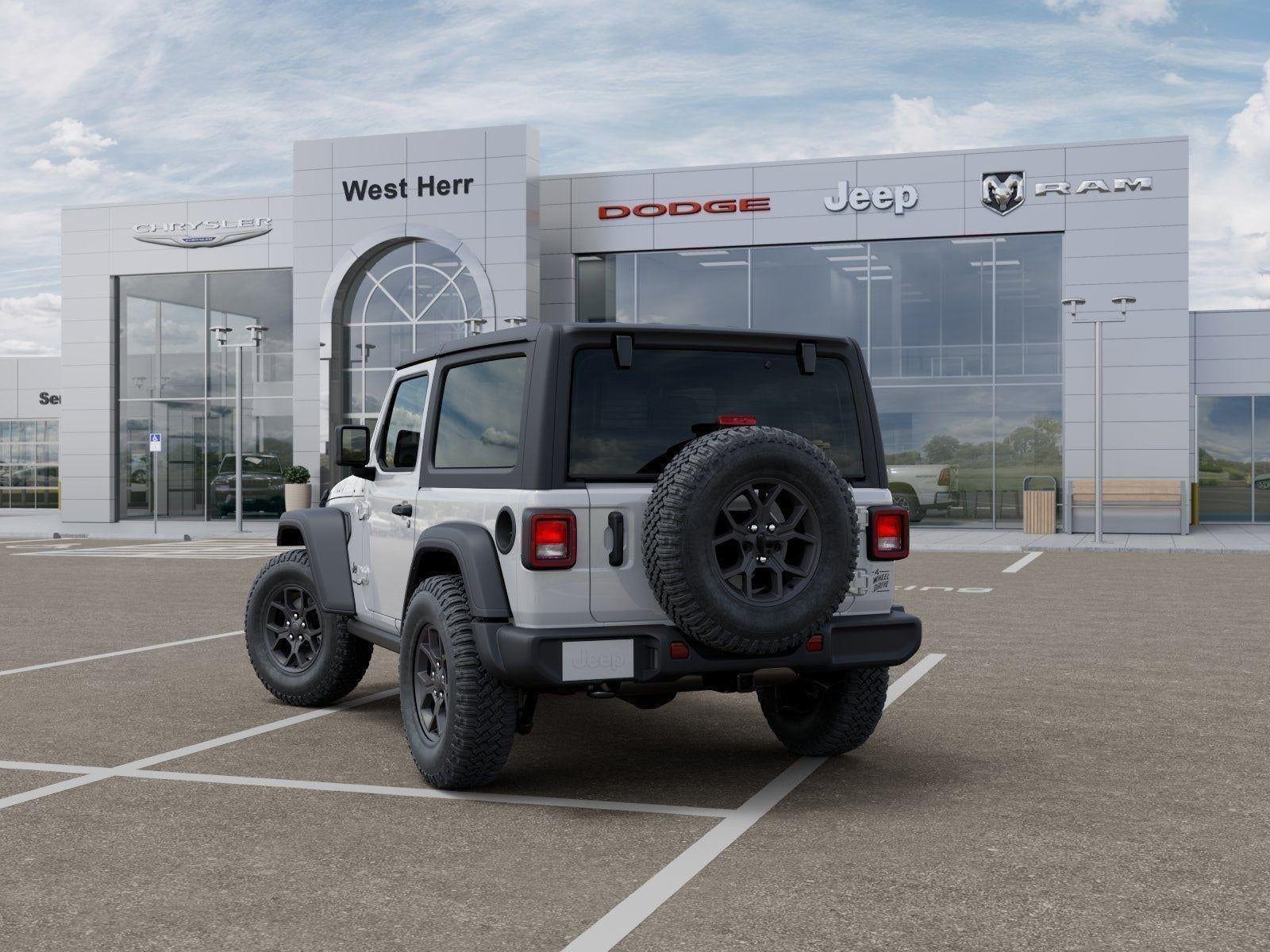 New 2026 Bright White Clear-Coat Exterior Paint Jeep WRANGLER 2-DOOR WILLYS image 29