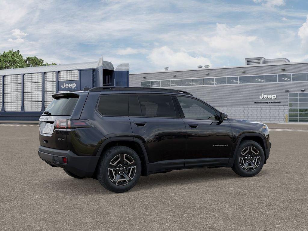New 2026 Diamond Black Crystal Pearl-Coat Exterior Paint Jeep CHEROKEE LIMITED 4X4 image 4