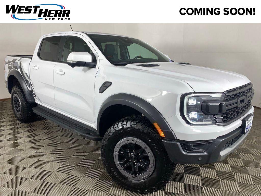 Oxford White 2025 Ford Ranger Raptor SuperCrew 4WD Pickup Truck Four-Wheel Drive Automatic