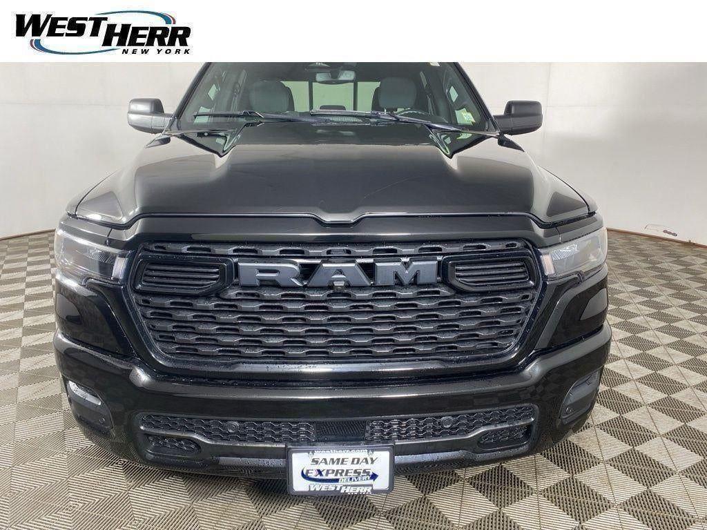 Certified Used 2025 Diamond Black Crystal Pearlcoa Ram Tradesman Crew Cab 4x4 5