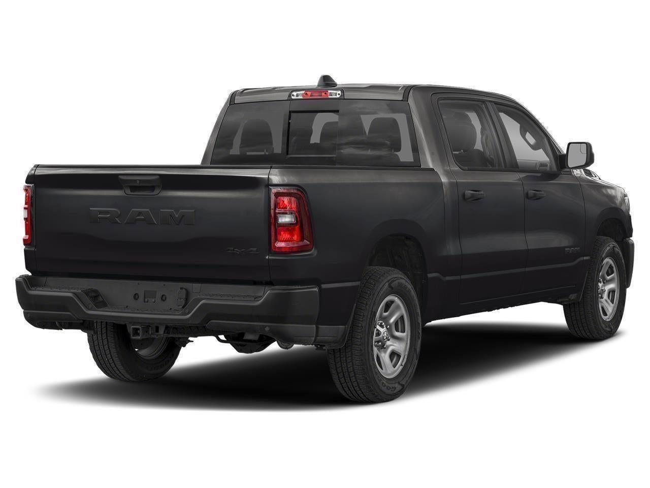 Certified Used 2025 Diamond Black Crystal Pearlcoa Ram Tradesman Crew Cab 4x4 5