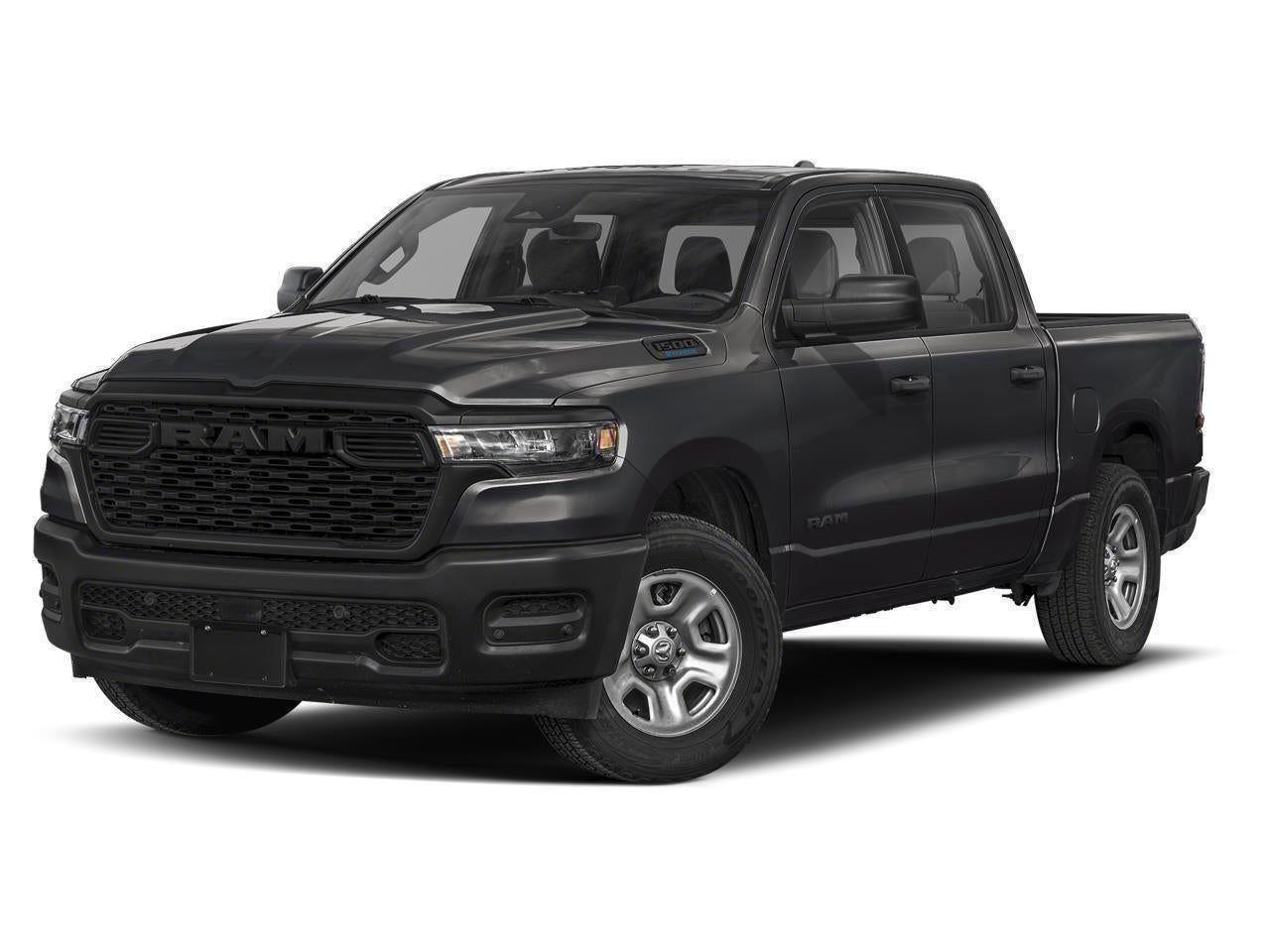 Certified Used 2025 Diamond Black Crystal Pearlcoa Ram Tradesman Crew Cab 4x4 5