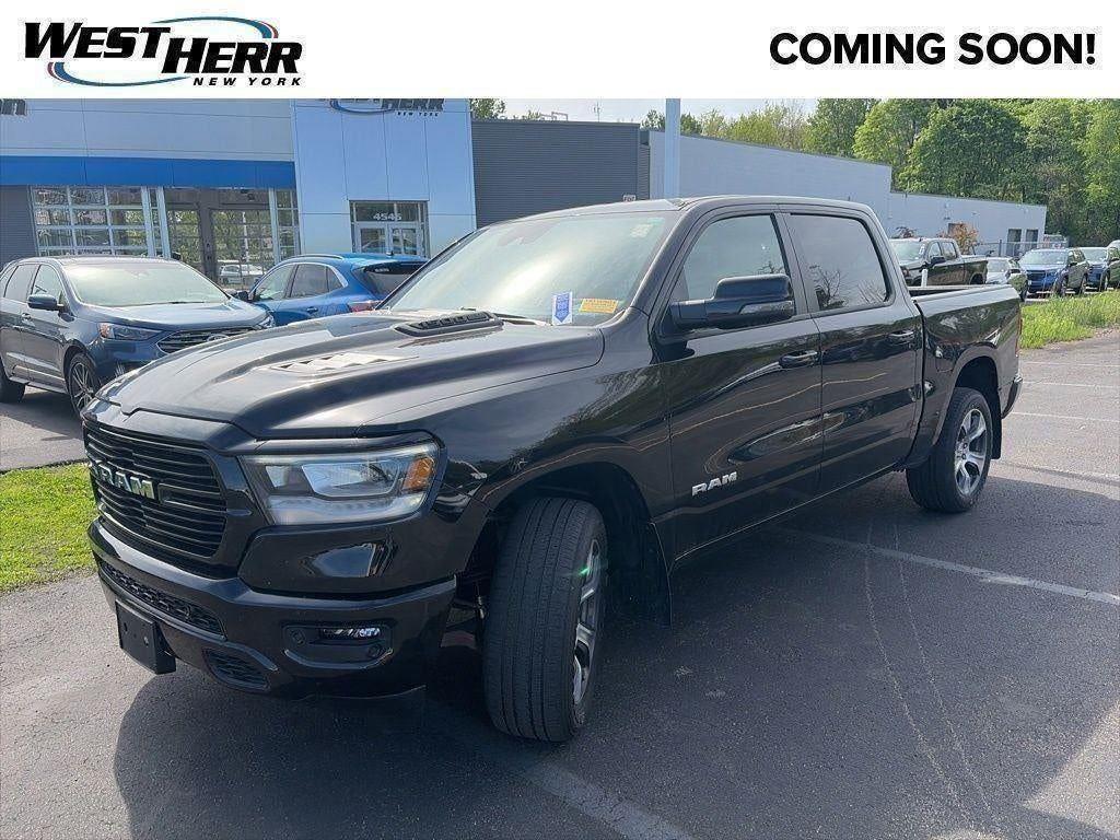 Certified Used 2023 Diamond Black Crystal Pearlcoa Ram Laramie Crew Cab 4x4 5