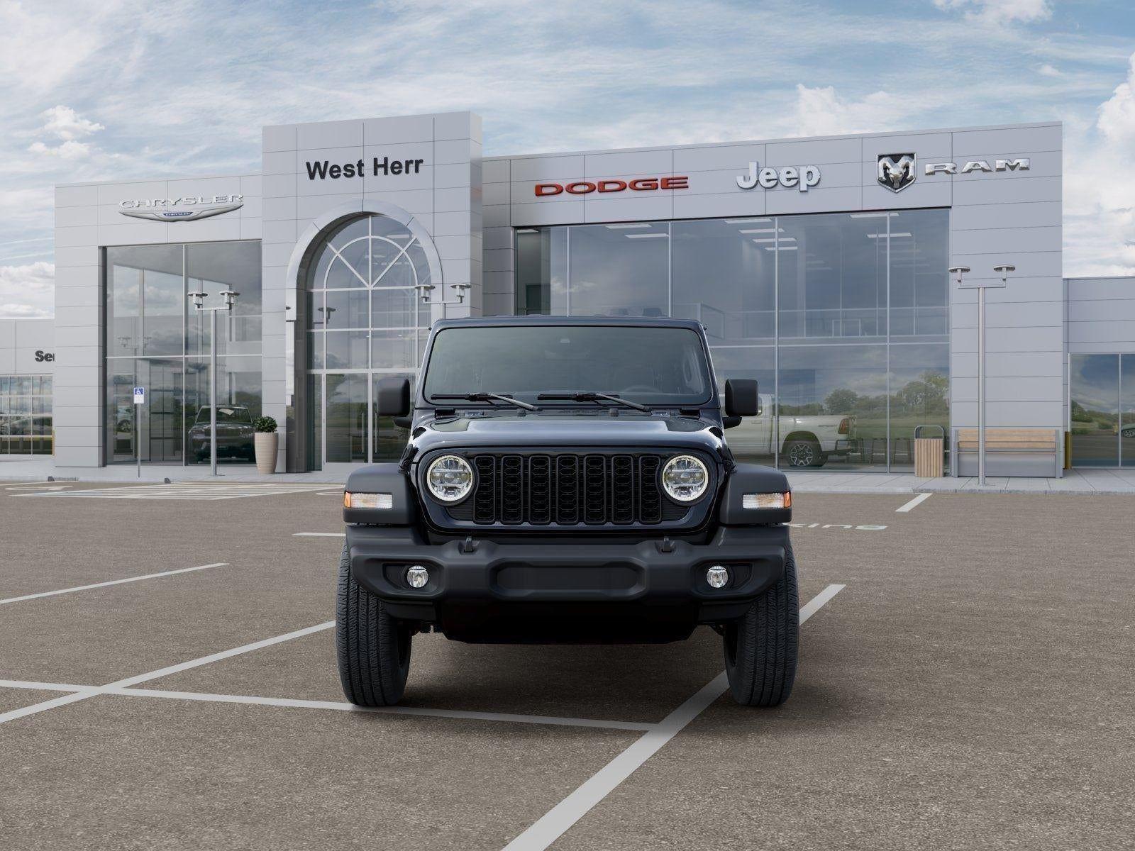 New 2026 Black Clear-Coat Exterior Paint Jeep WRANGLER 4-DOOR SPORT S image 32