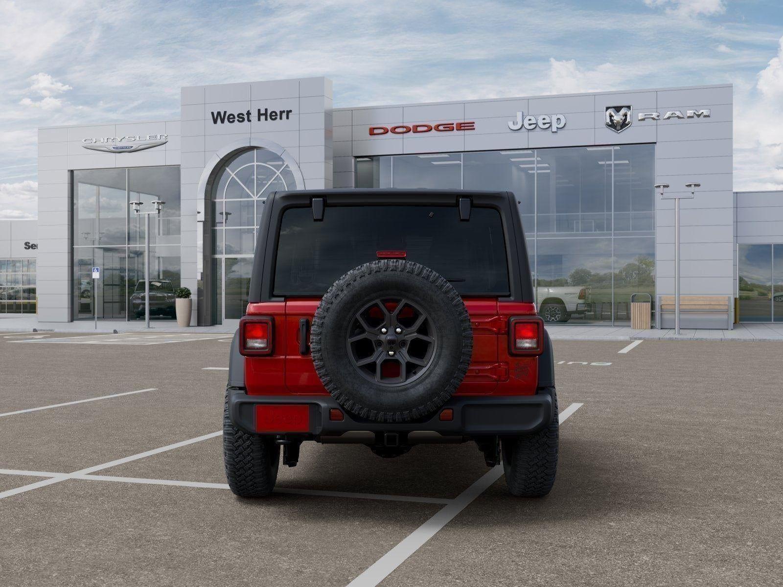 New 2026 Firecracker Red Clear-Coat Exterior Paint Jeep WRANGLER 4-DOOR WILLYS image 85