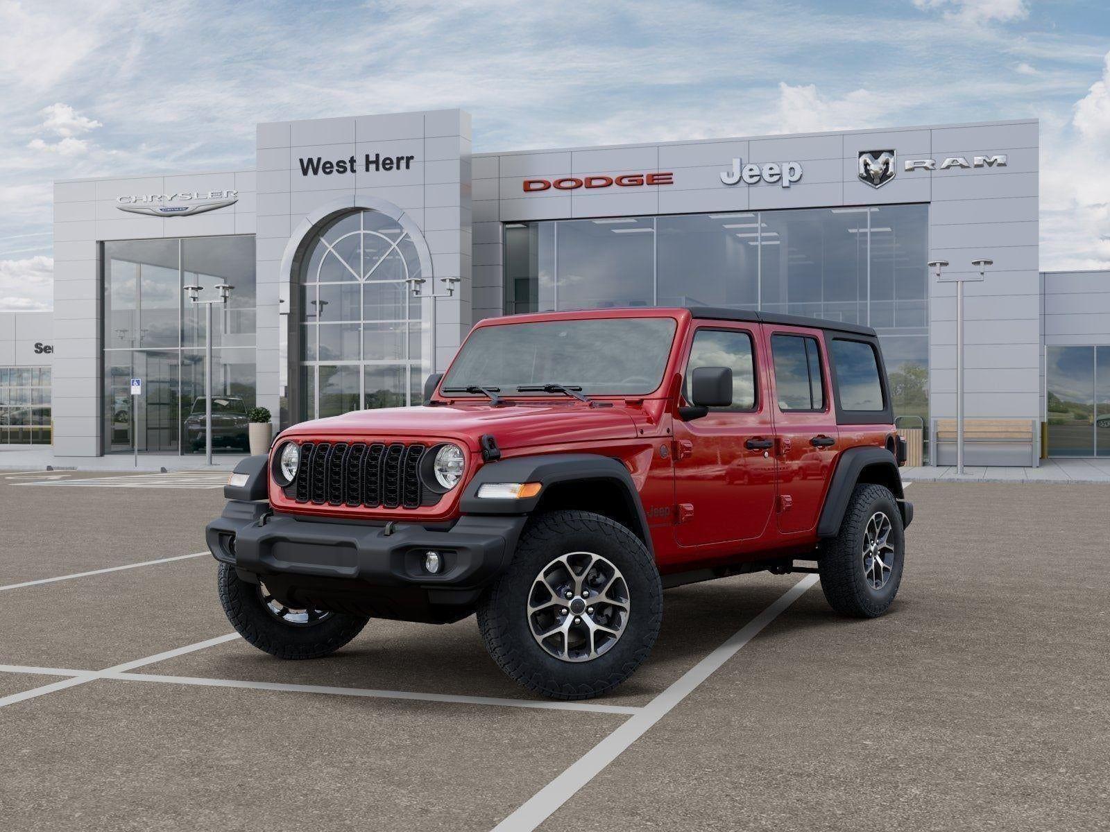 New 2026 Firecracker Red Clear-Coat Exterior Paint Jeep WRANGLER 4-DOOR SPORT S image 79