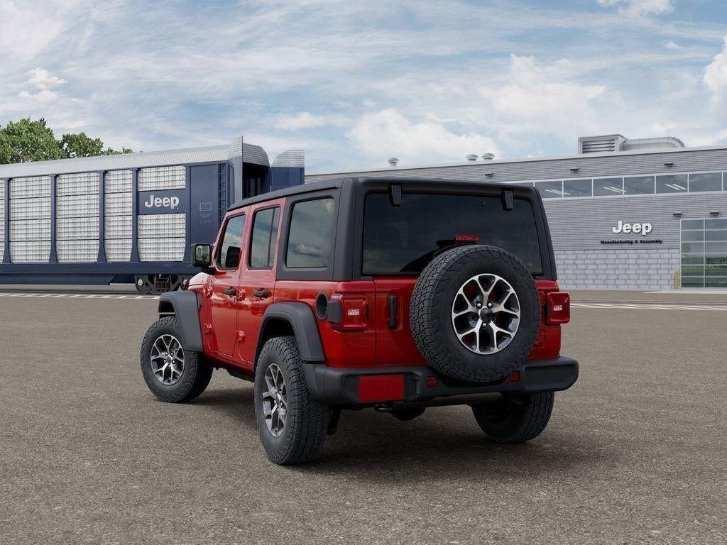 New 2026 Firecracker Red Clear-Coat Exterior Paint Jeep WRANGLER 4-DOOR SPORT S image 3