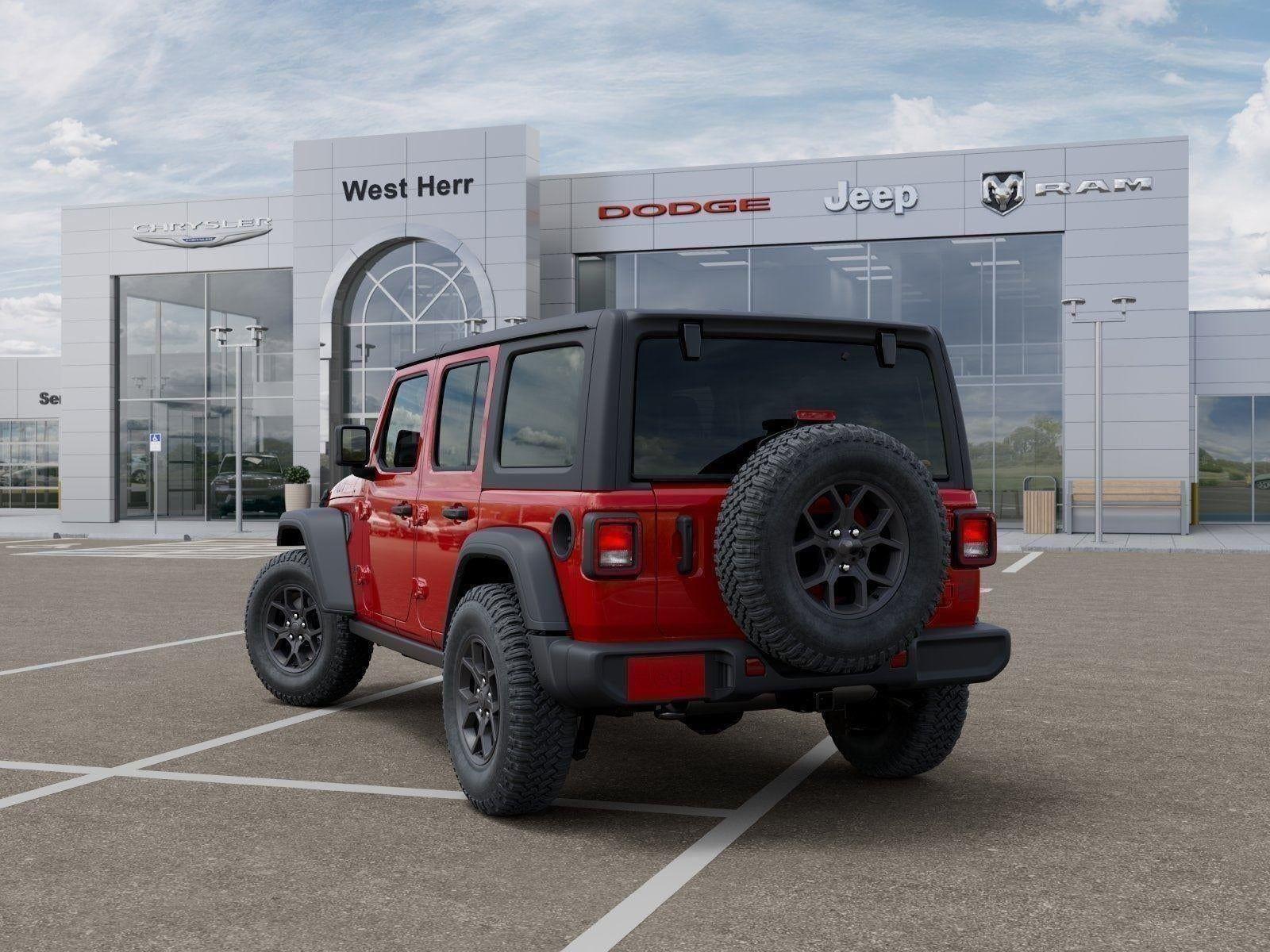 New 2026 Firecracker Red Clear-Coat Exterior Paint Jeep WRANGLER 4-DOOR WILLYS image 81