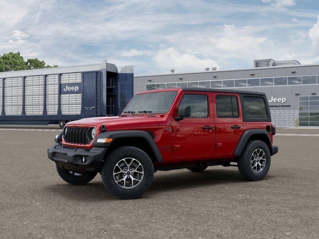 New 2026 Firecracker Red Clear-Coat Exterior Paint Jeep WRANGLER 4-DOOR SPORT S image 2