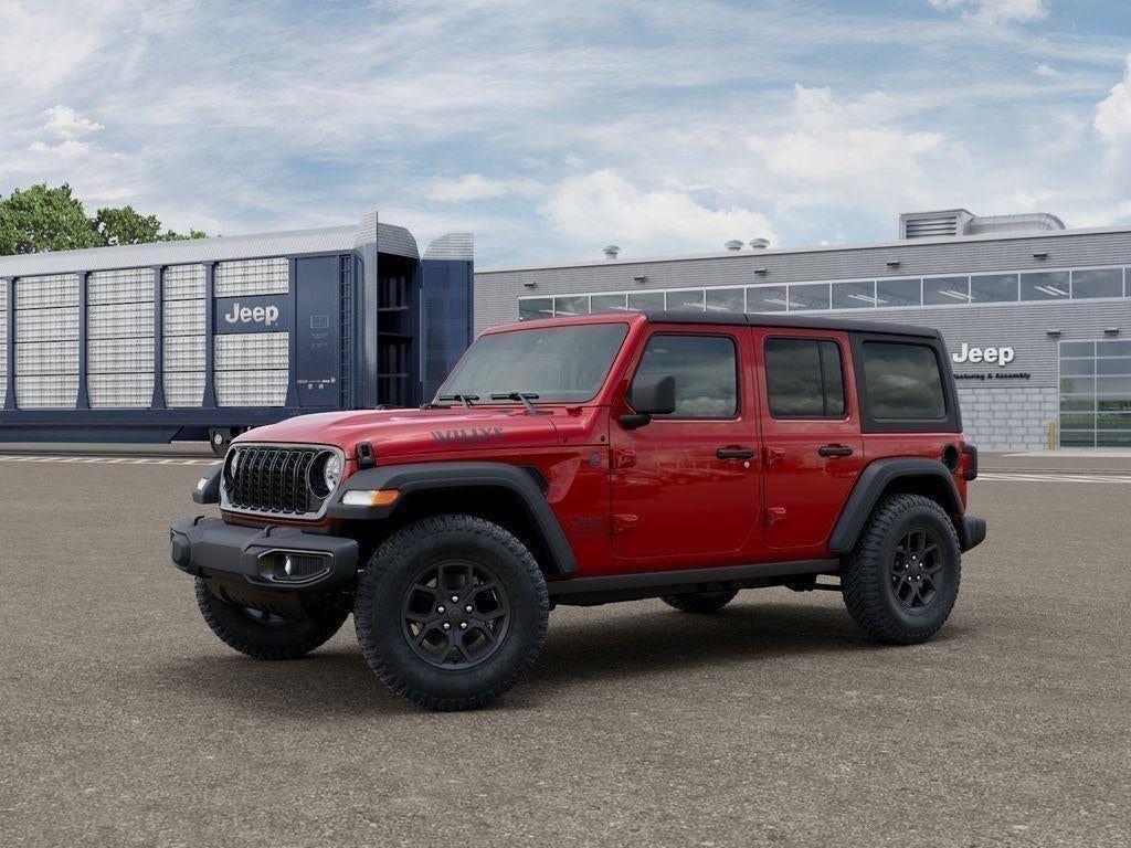 New 2026 Firecracker Red Clear-Coat Exterior Paint Jeep WRANGLER 4-DOOR WILLYS image 2