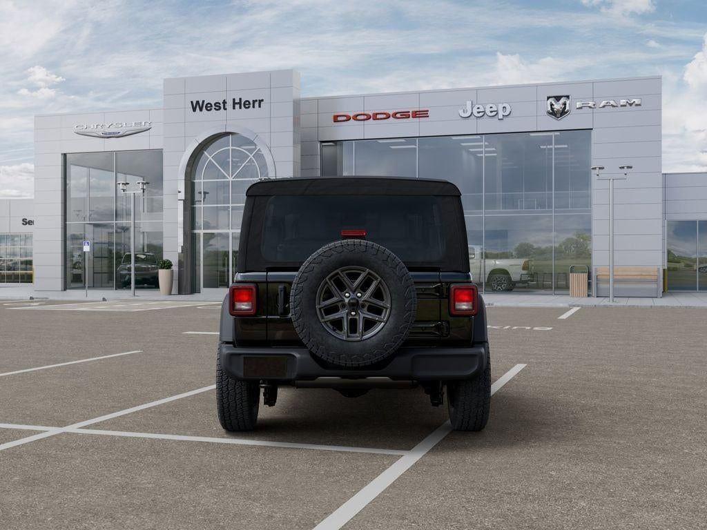 New 2026 Black Clear-Coat Exterior Paint Jeep WRANGLER 2-DOOR SPORT S image 7