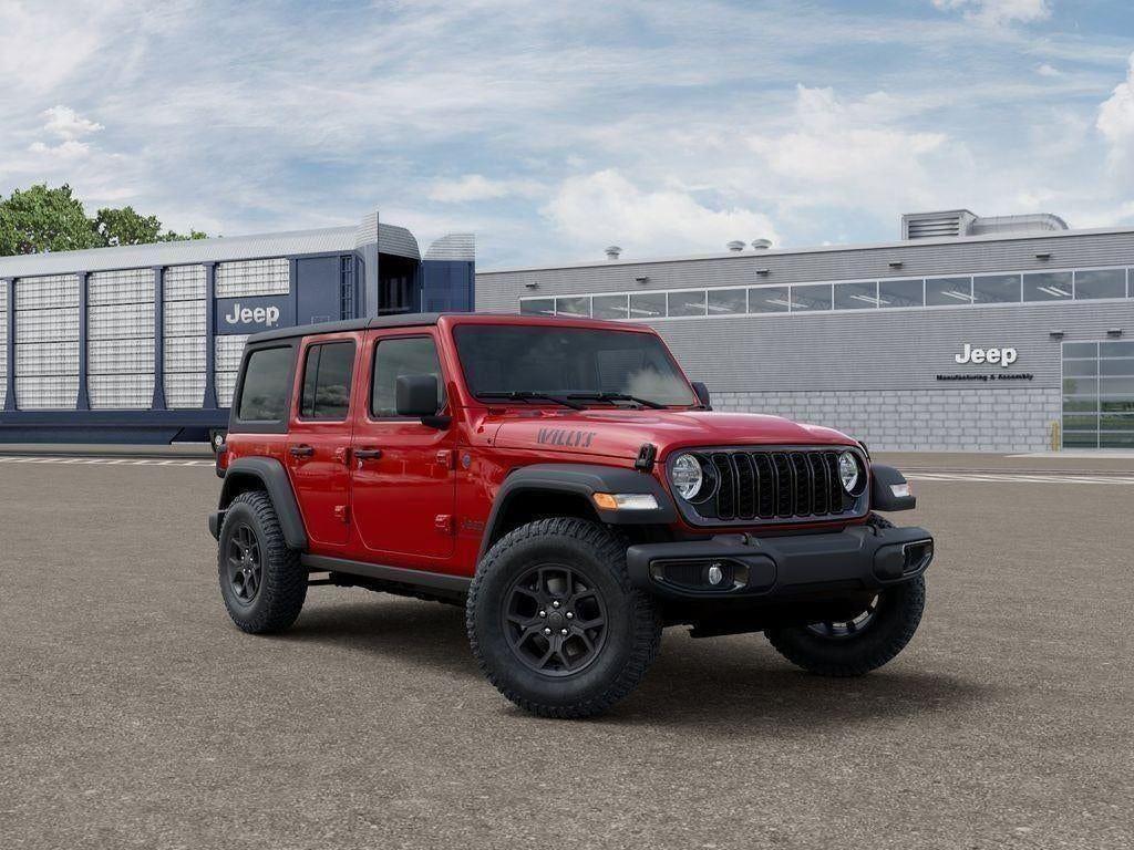 New 2026 Firecracker Red Clear-Coat Exterior Paint Jeep WRANGLER 4-DOOR WILLYS image 5