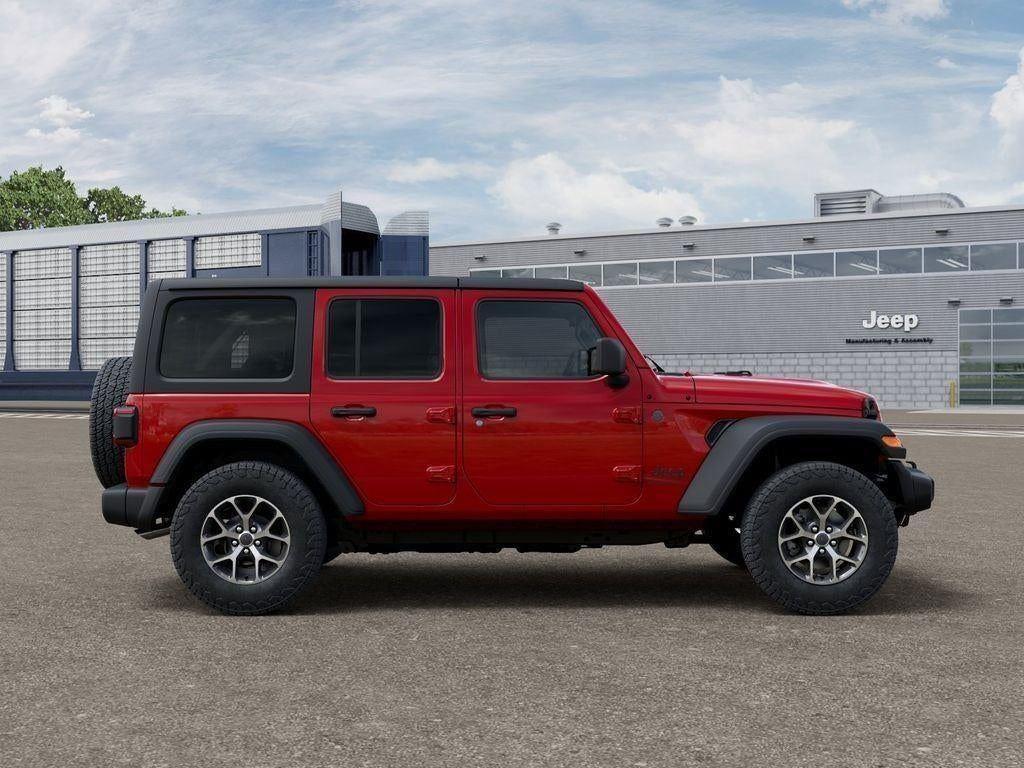 New 2026 Firecracker Red Clear-Coat Exterior Paint Jeep WRANGLER 4-DOOR SPORT S image 21