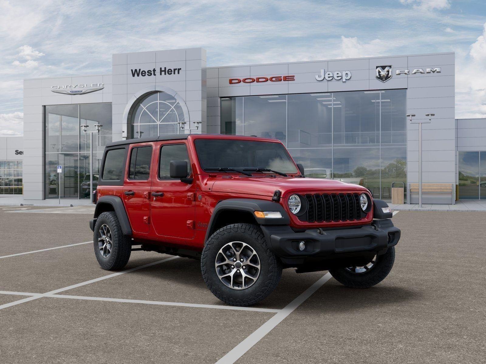 New 2026 Firecracker Red Clear-Coat Exterior Paint Jeep WRANGLER 4-DOOR SPORT S image 83