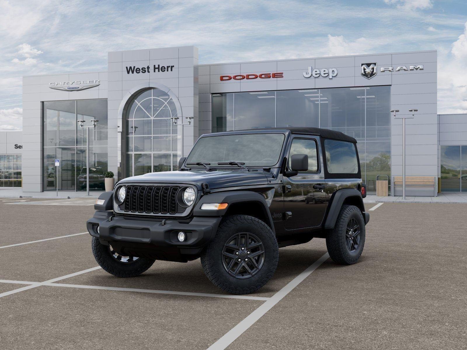 New 2026 Black Clear-Coat Exterior Paint Jeep WRANGLER 2-DOOR SPORT S image 53