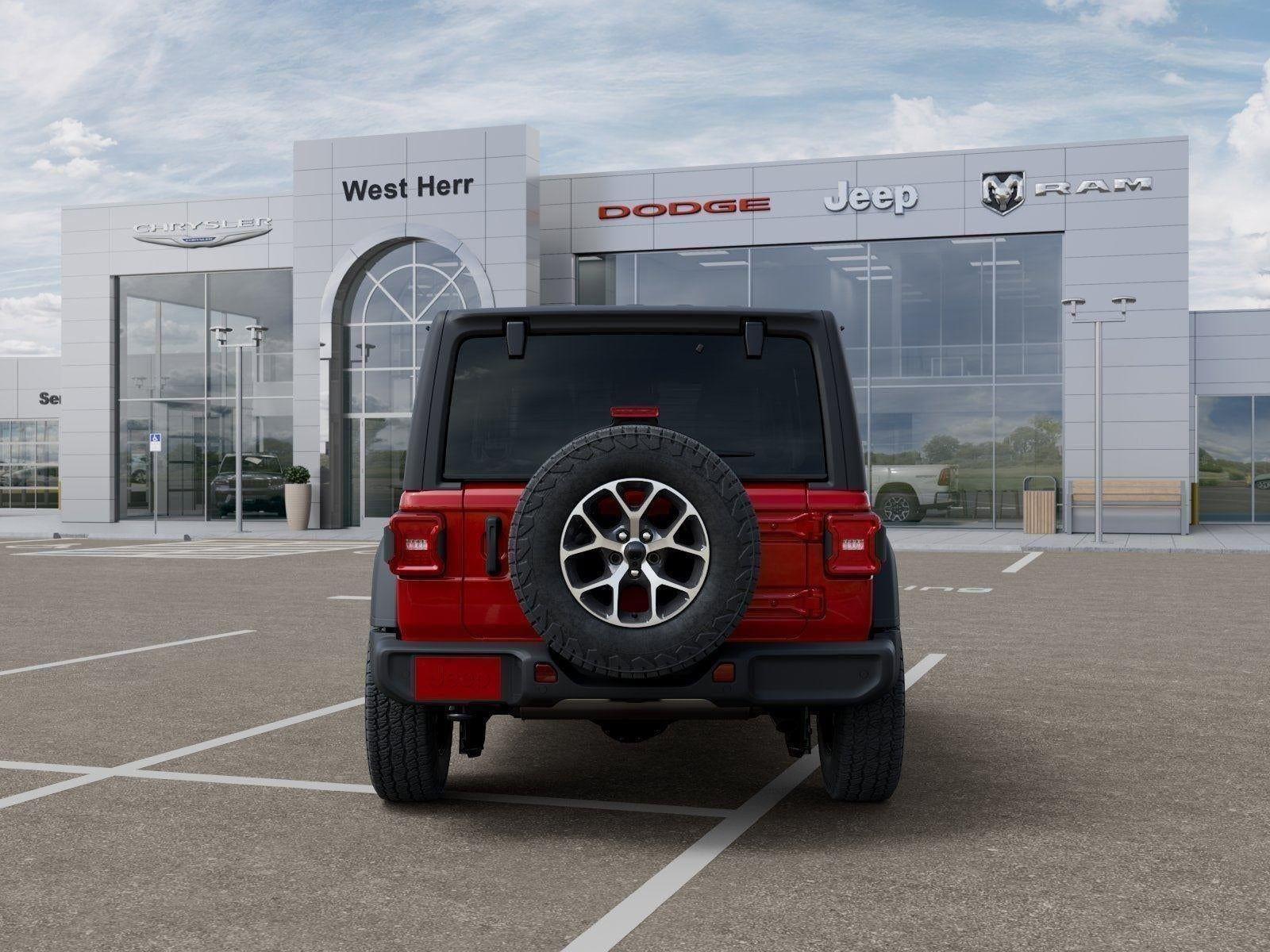 New 2026 Firecracker Red Clear-Coat Exterior Paint Jeep WRANGLER 4-DOOR SPORT S image 85