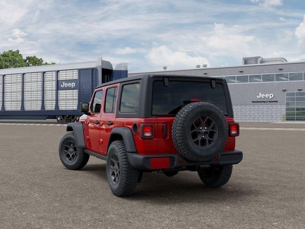 New 2026 Firecracker Red Clear-Coat Exterior Paint Jeep WRANGLER 4-DOOR WILLYS image 3