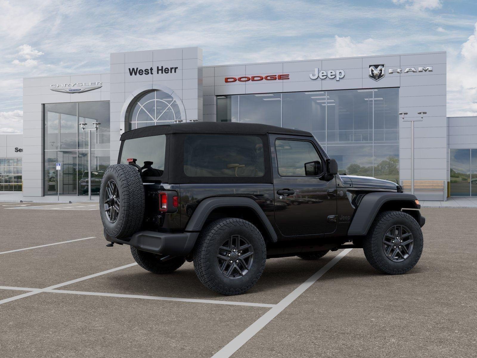 New 2026 Black Clear-Coat Exterior Paint Jeep WRANGLER 2-DOOR SPORT S image 30