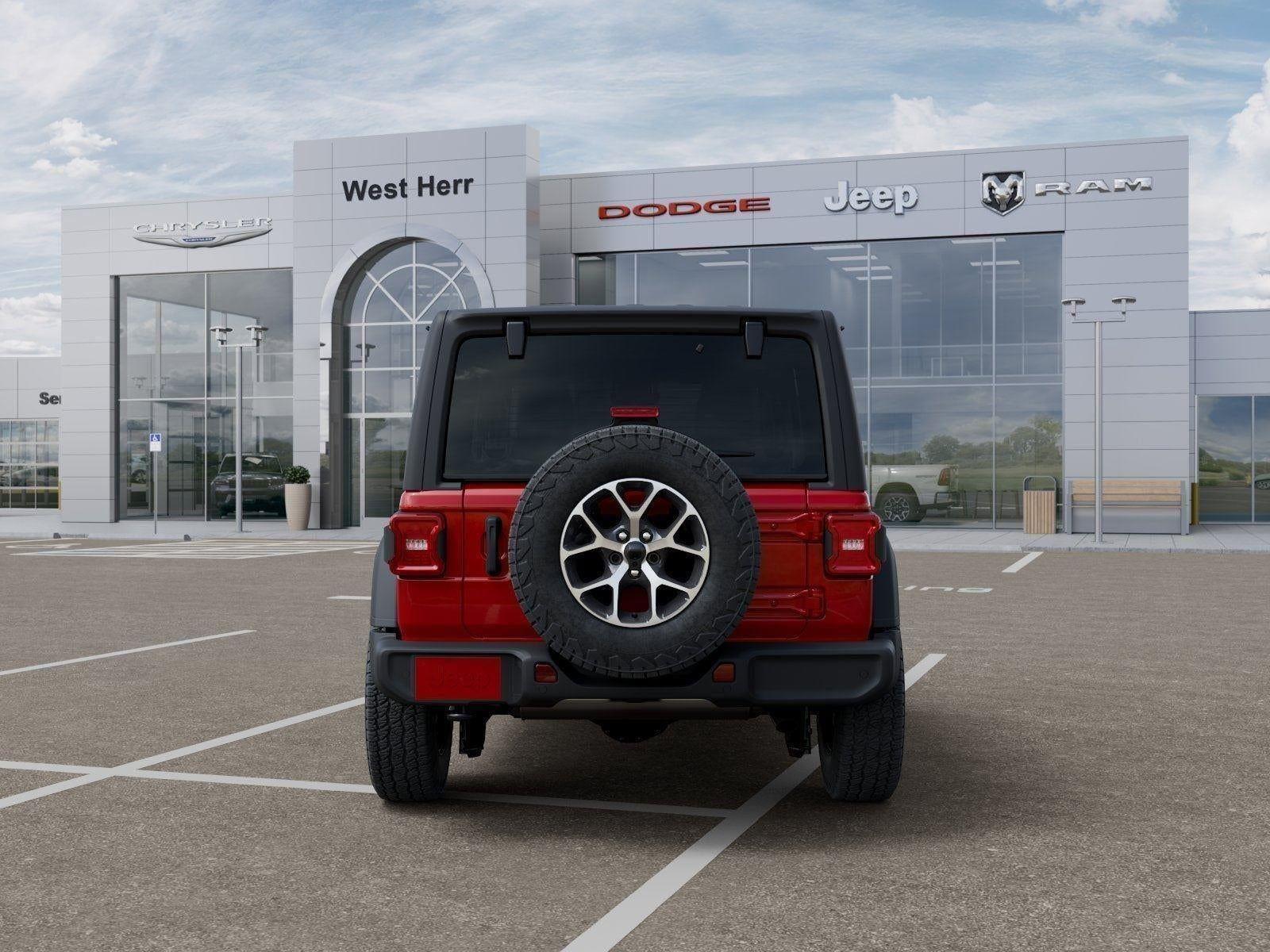 New 2026 Firecracker Red Clear-Coat Exterior Paint Jeep WRANGLER 4-DOOR SPORT S image 33
