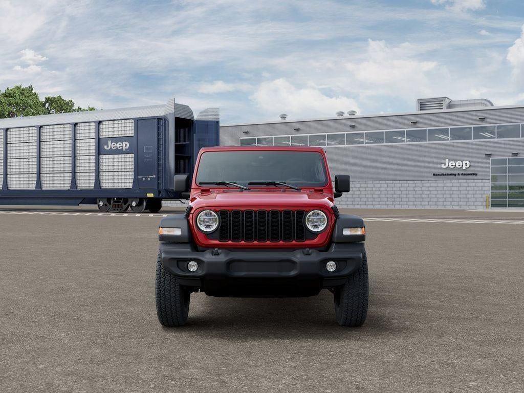 New 2026 Firecracker Red Clear-Coat Exterior Paint Jeep WRANGLER 4-DOOR SPORT S image 6
