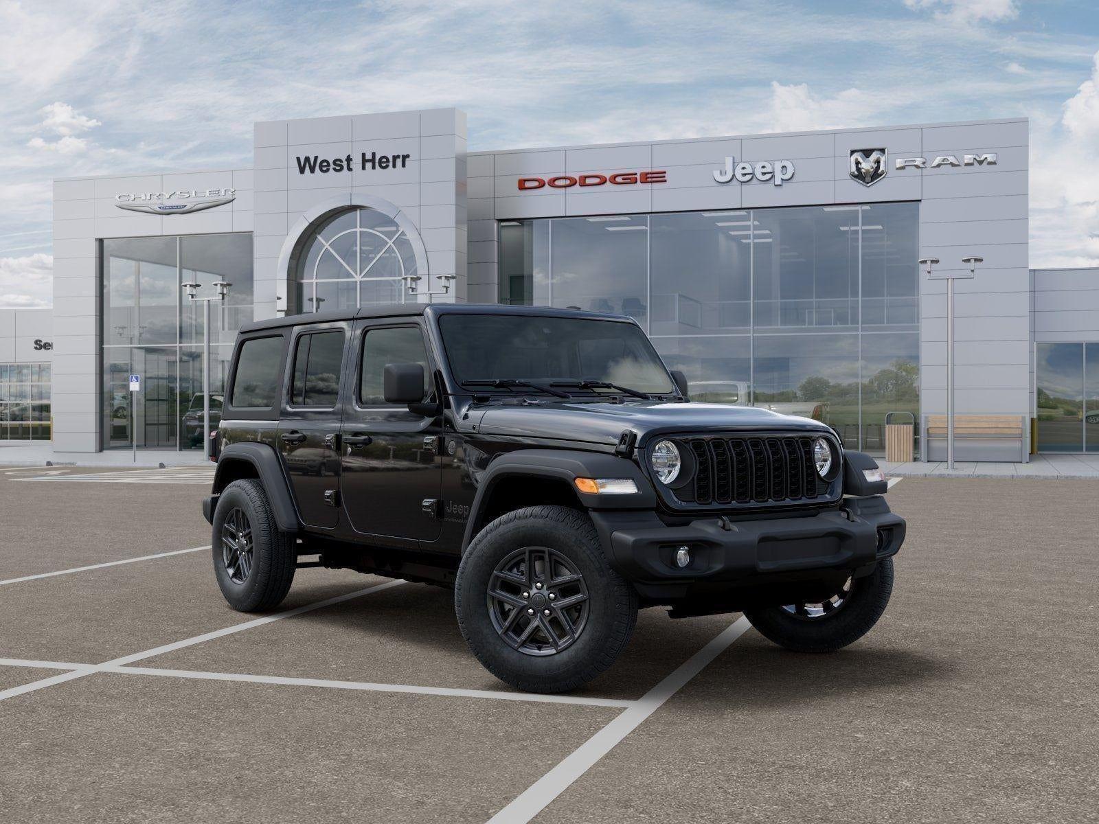 New 2026 Black Clear-Coat Exterior Paint Jeep WRANGLER 4-DOOR SPORT S image 57
