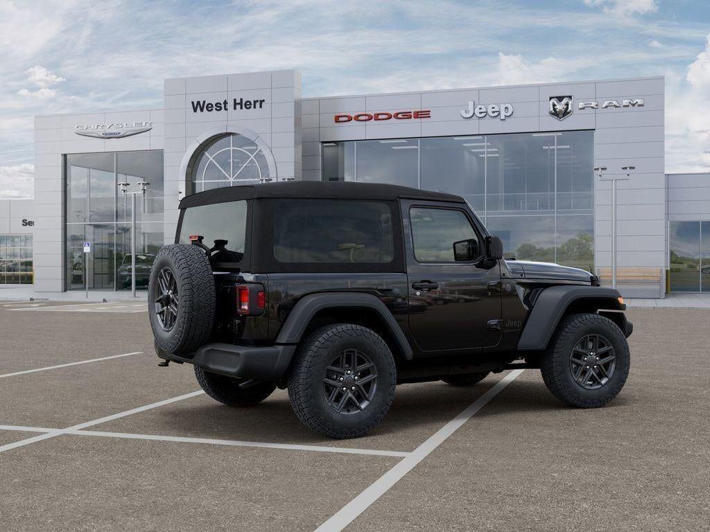 New 2026 Black Clear-Coat Exterior Paint Jeep WRANGLER 2-DOOR SPORT S image 4