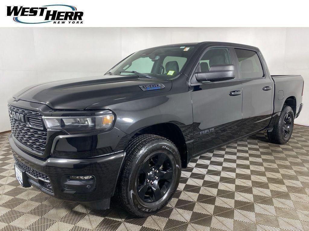 Certified Used 2025 Diamond Black Crystal Pearlcoa Ram Tradesman Crew Cab 4x4 5