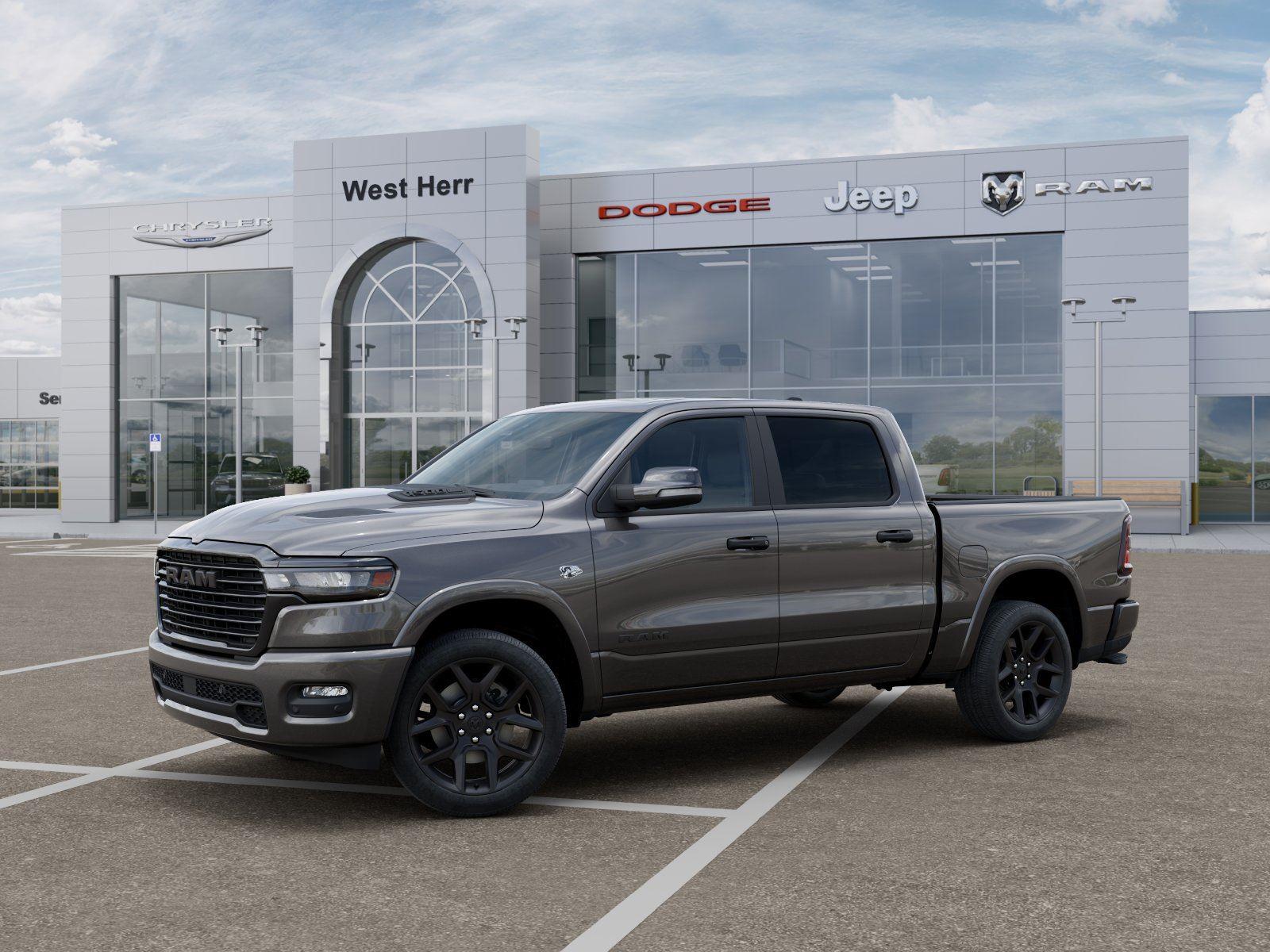 New 2026 Granite Crystal Metallic Clear-Coat Exterior Paint RAM RAM 1500 LARAMIE CREW CAB 4X4 image 2