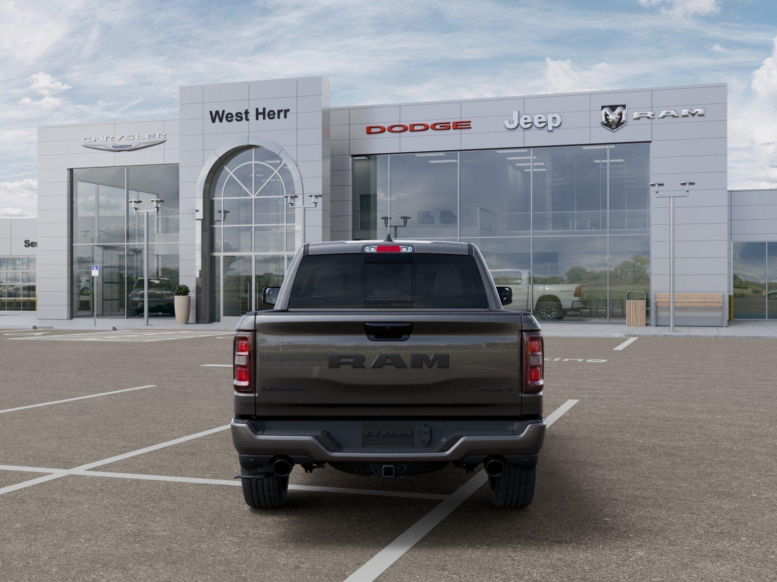 New 2026 Granite Crystal Metallic Clear-Coat Exterior Paint RAM RAM 1500 LARAMIE CREW CAB 4X4 image 7