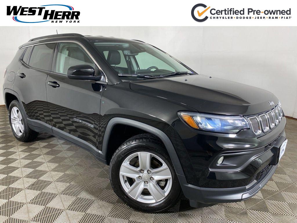 Diamond Black Crystal Pearlcoa 2022 Jeep Compass SUV / Crossover Four-Wheel Drive 9-Speed Automatic