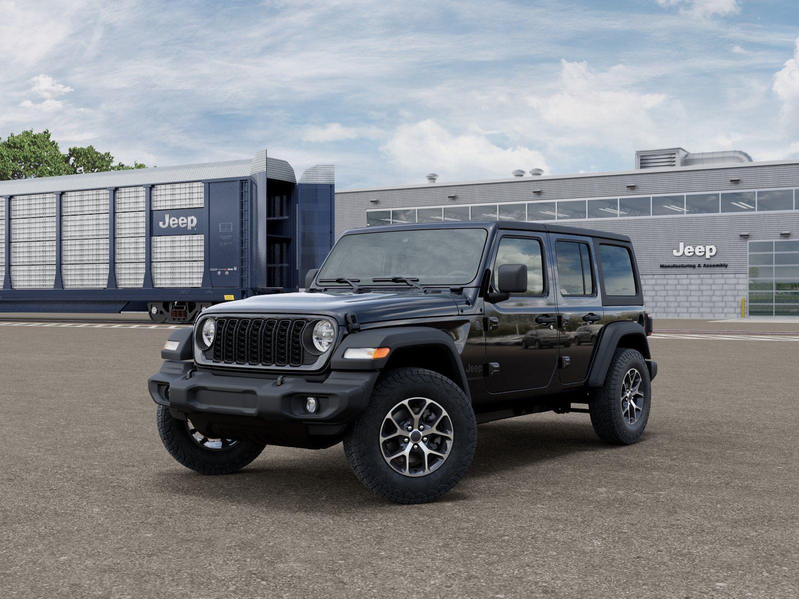 Black Clearcoat 2026 Jeep Wrangler SUV / Crossover Four-Wheel Drive 8-Speed Automatic