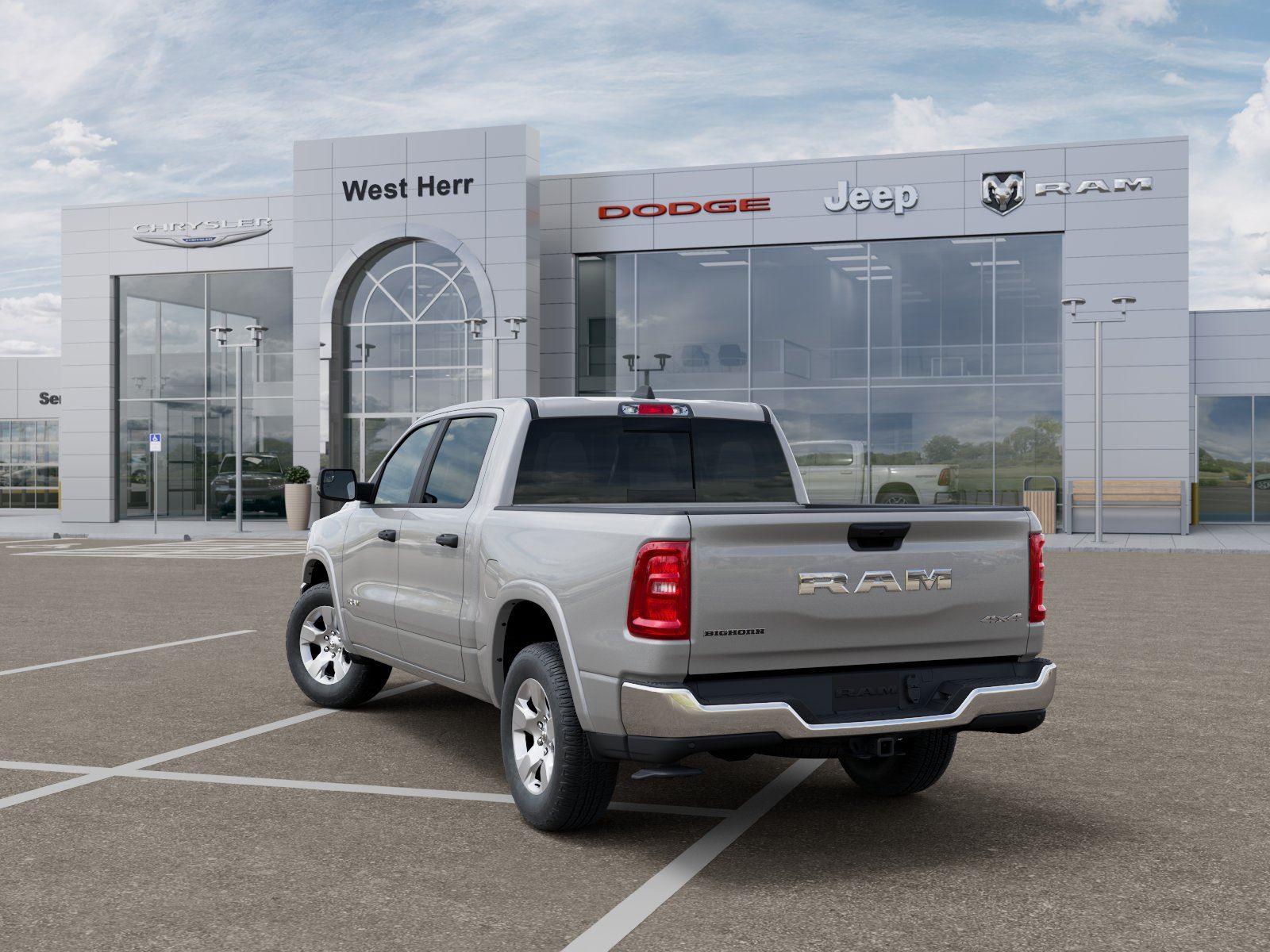 New 2026 Silver Zynith Exterior Paint Ram RAM 1500 BIG HORN CREW CAB 4X4 image 3