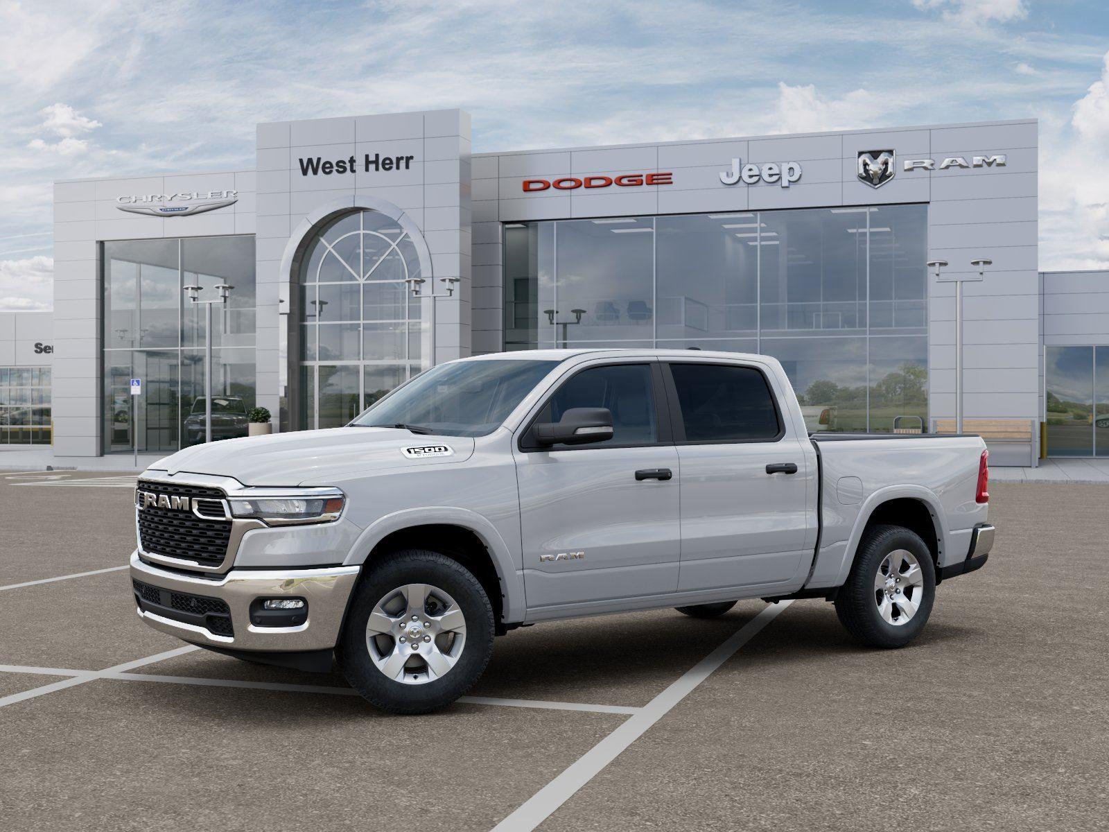 New 2026 Bright White Clear-Coat Exterior Paint RAM RAM 1500 BIG HORN CREW CAB 4X4 image 2