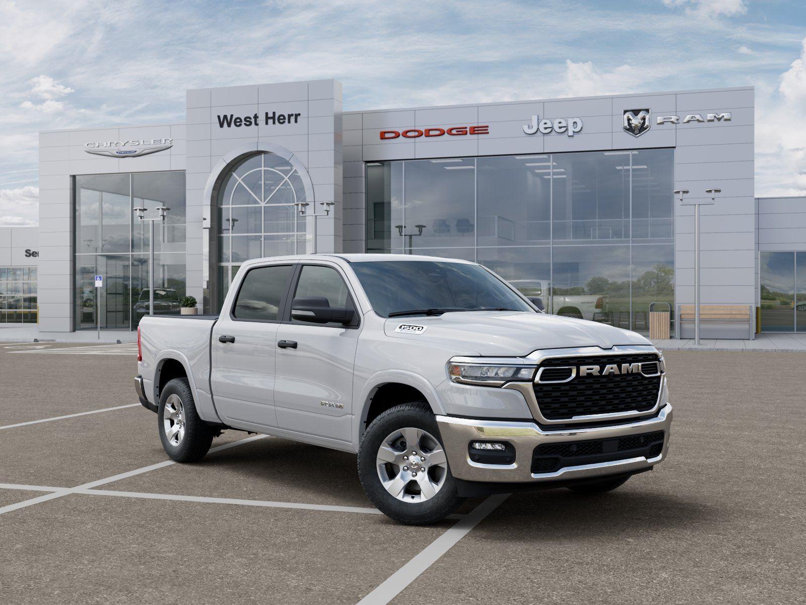 New 2026 Bright White Clear-Coat Exterior Paint RAM RAM 1500 BIG HORN CREW CAB 4X4 image 5