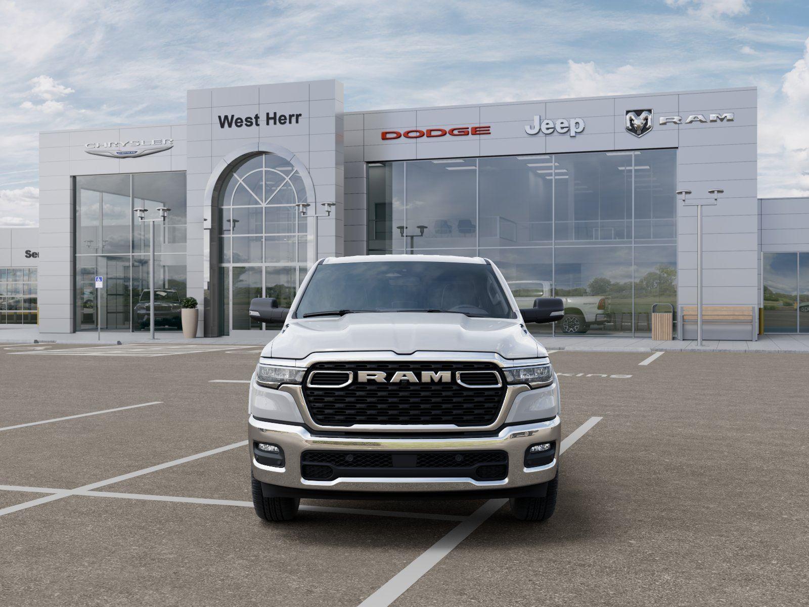 New 2026 Bright White Clear-Coat Exterior Paint RAM RAM 1500 BIG HORN CREW CAB 4X4 image 6