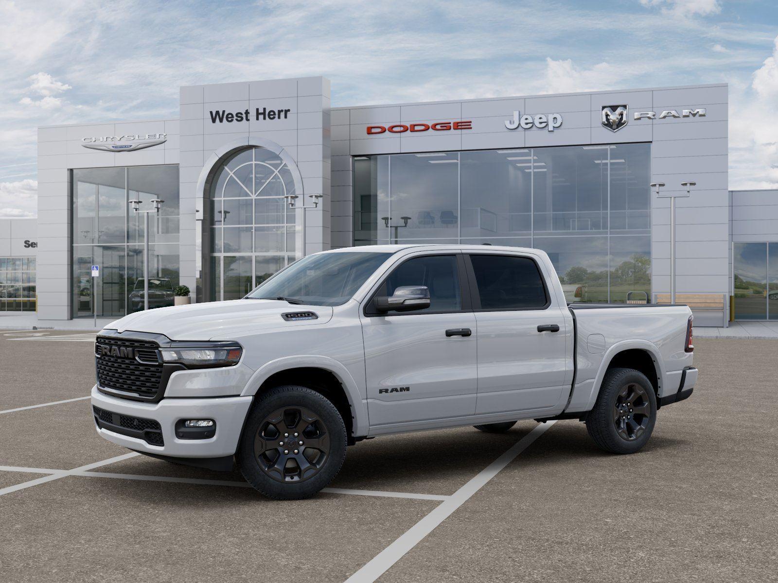 New 2026 Bright White Clear-Coat Exteri Ram RAM 1500 BIG HORN CREW CAB 4X4 image 2