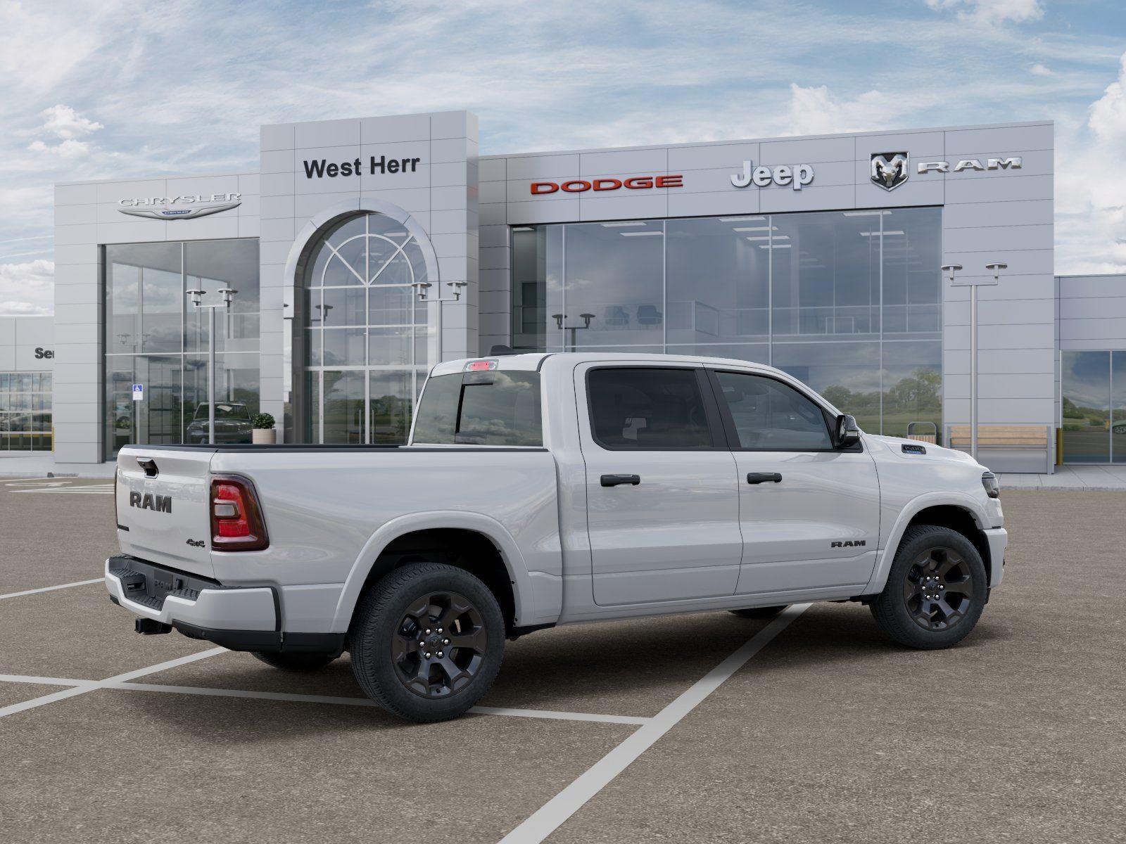 New 2026 Bright White Clear-Coat Exteri Ram RAM 1500 BIG HORN CREW CAB 4X4 image 4