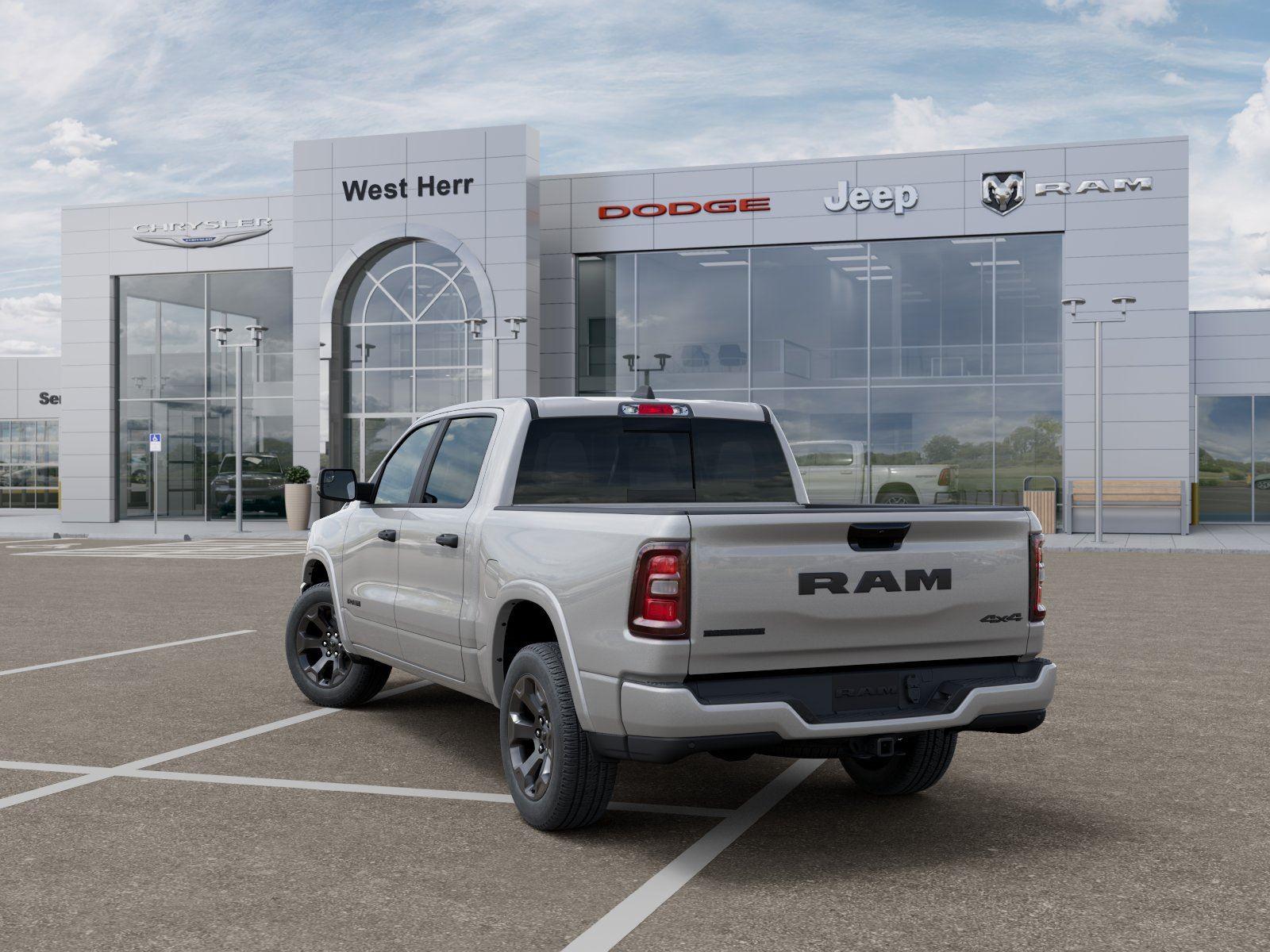 New 2026 Silver Zynith Exterior Paint Ram RAM 1500 BIG HORN CREW CAB 4X4 image 3