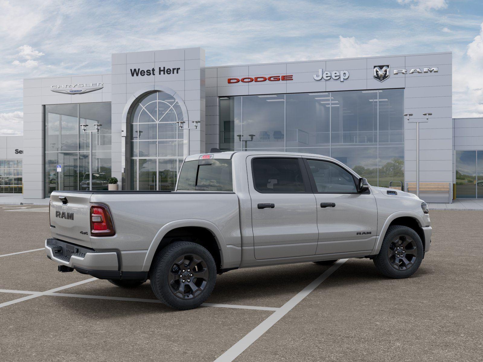 New 2026 Silver Zynith Exterior Paint Ram RAM 1500 BIG HORN CREW CAB 4X4 image 4