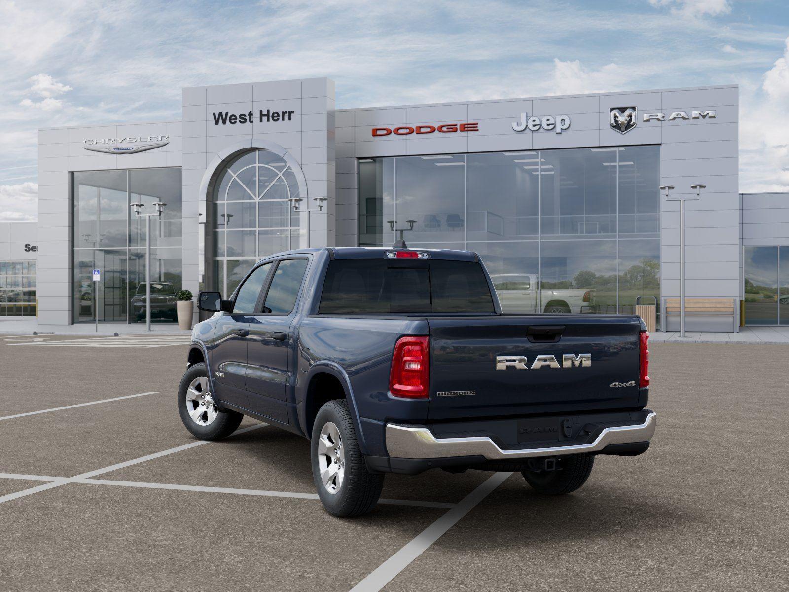 New 2026 Forged Blue Metallic Exterior Ram RAM 1500 BIG HORN CREW CAB 4X4 image 3