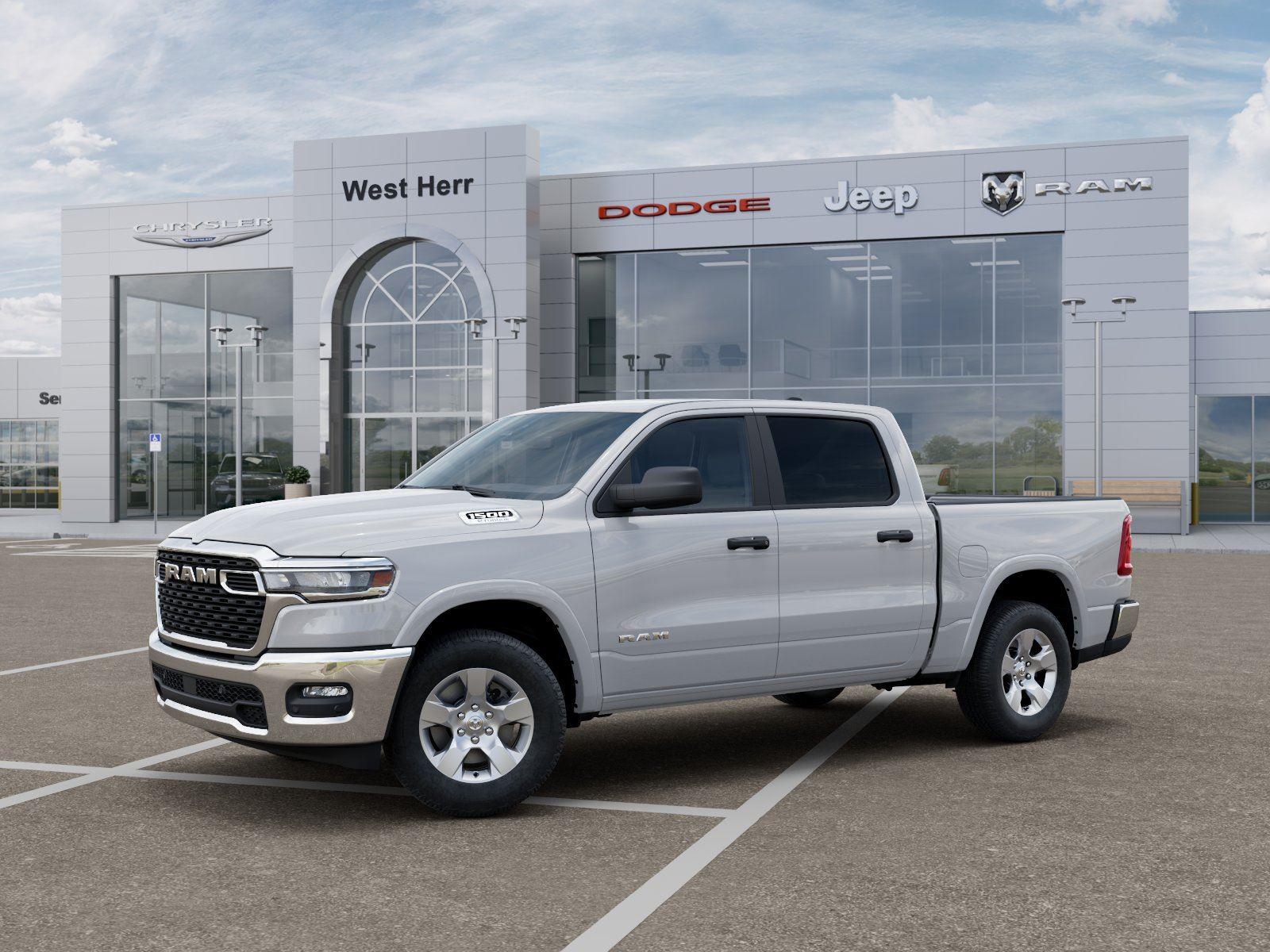 New 2026 Bright White Clear-Coat Exterior Paint RAM RAM 1500 BIG HORN CREW CAB 4X4 image 2