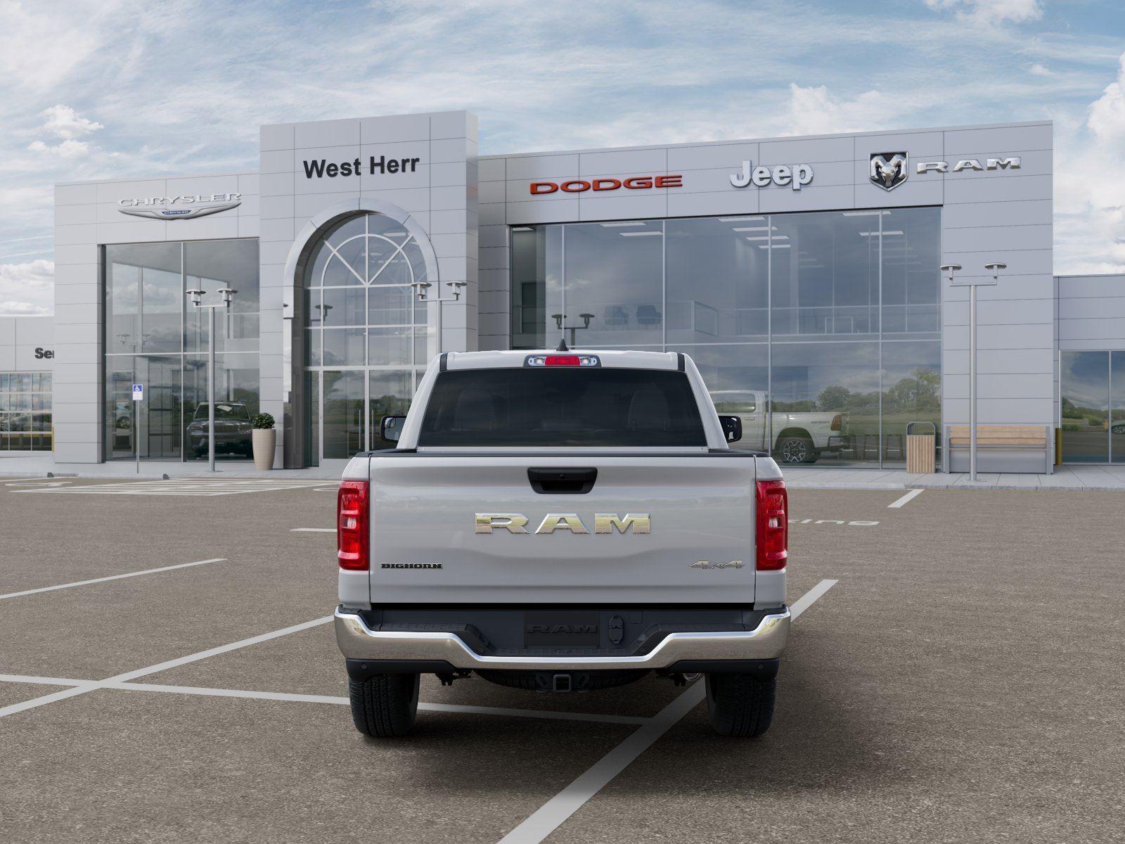 New 2026 Bright White Clear-Coat Exterior Paint RAM RAM 1500 BIG HORN CREW CAB 4X4 image 7