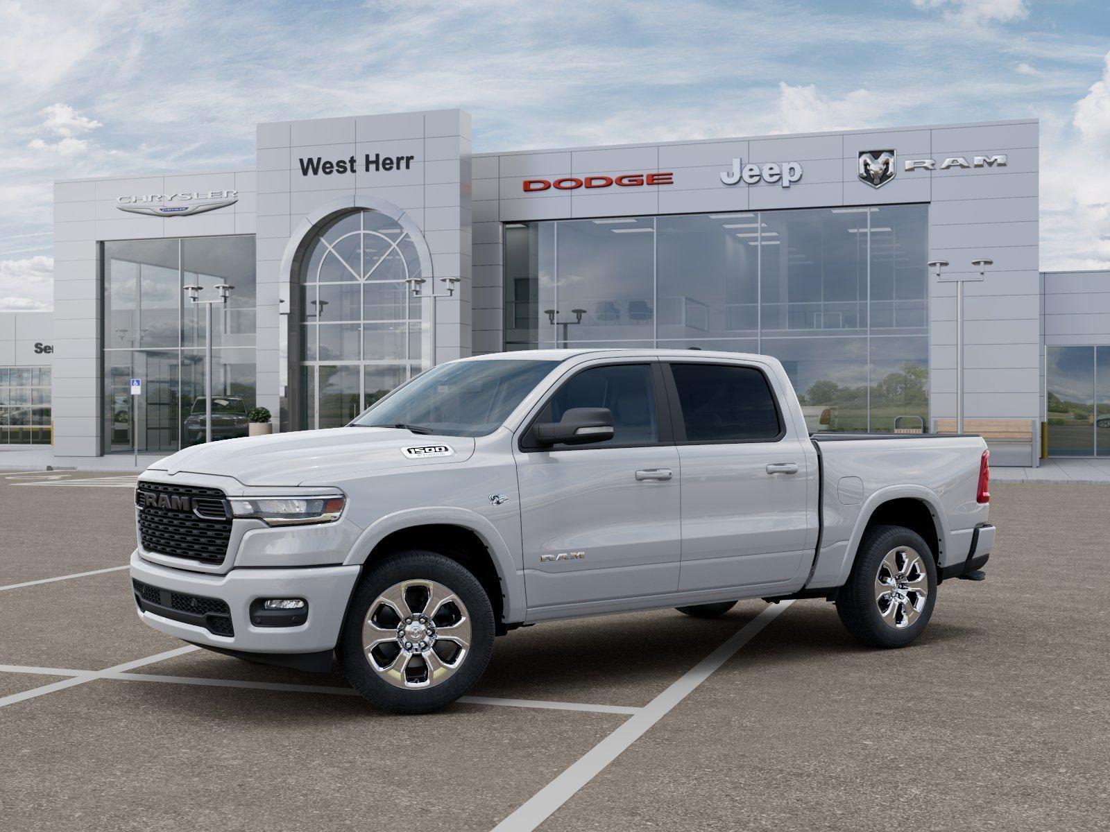 New 2026 Bright White Clear-Coat Exteri Ram RAM 1500 BIG HORN CREW CAB 4X4 image 2