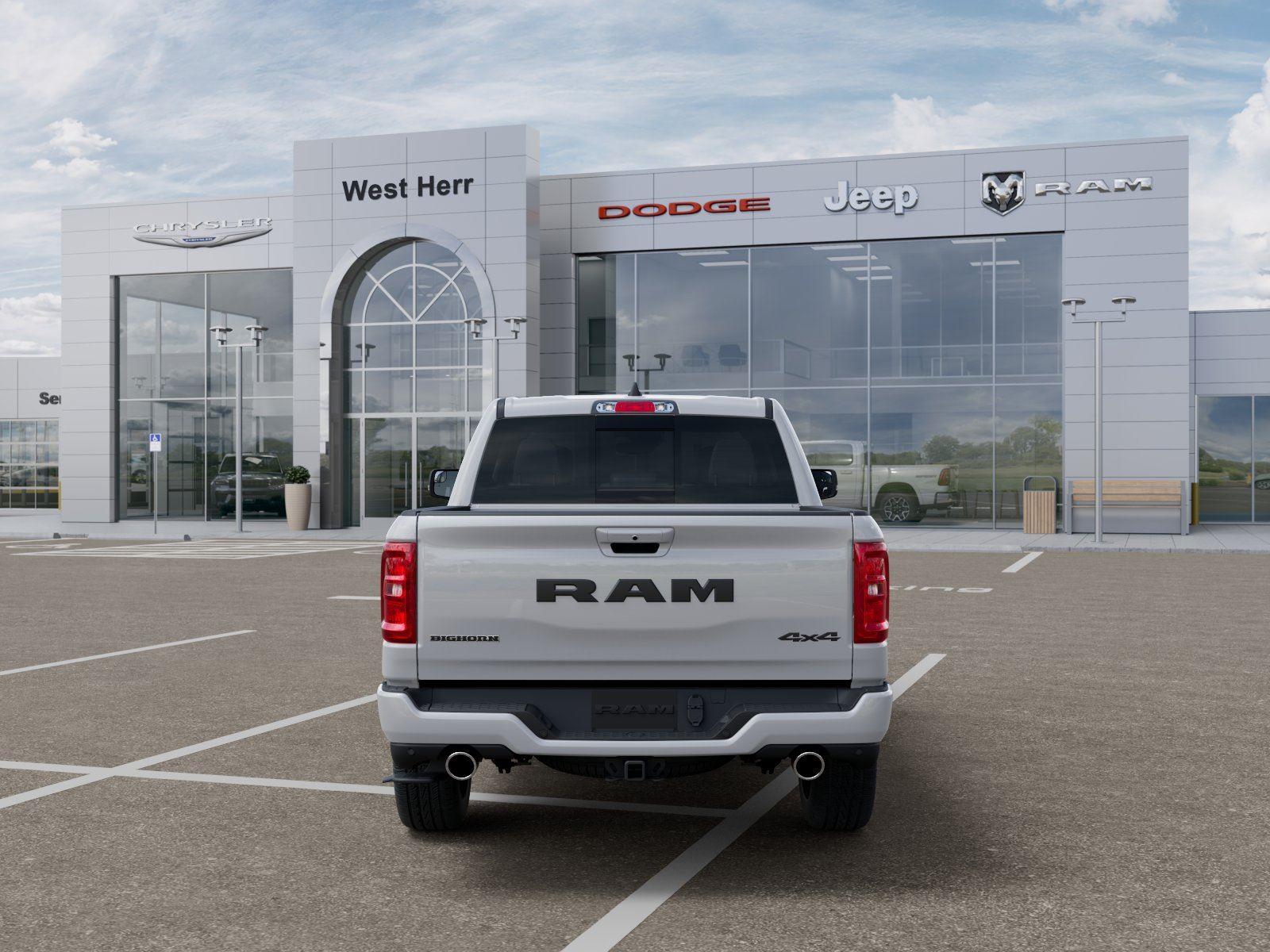 New 2026 Bright White Clear-Coat Exteri Ram RAM 1500 BIG HORN CREW CAB 4X4 image 7