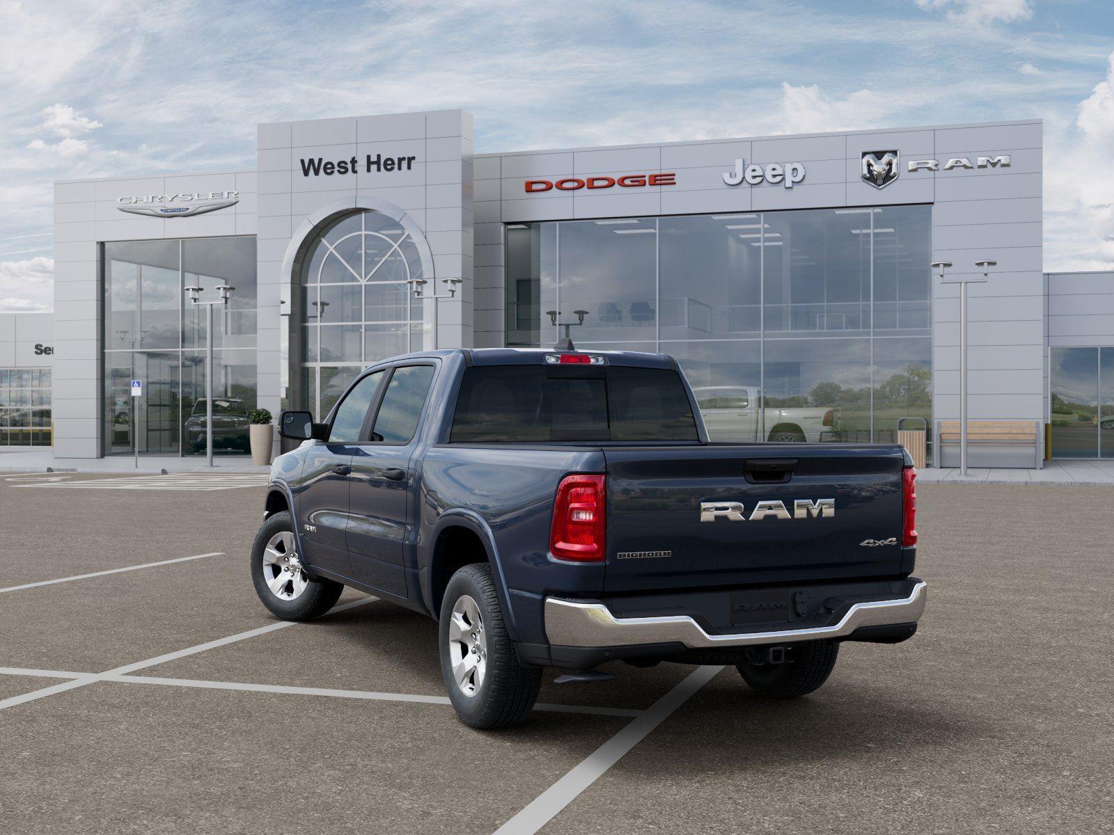 New 2026 Forged Blue Metallic Exterior Ram RAM 1500 BIG HORN CREW CAB 4X4 image 3