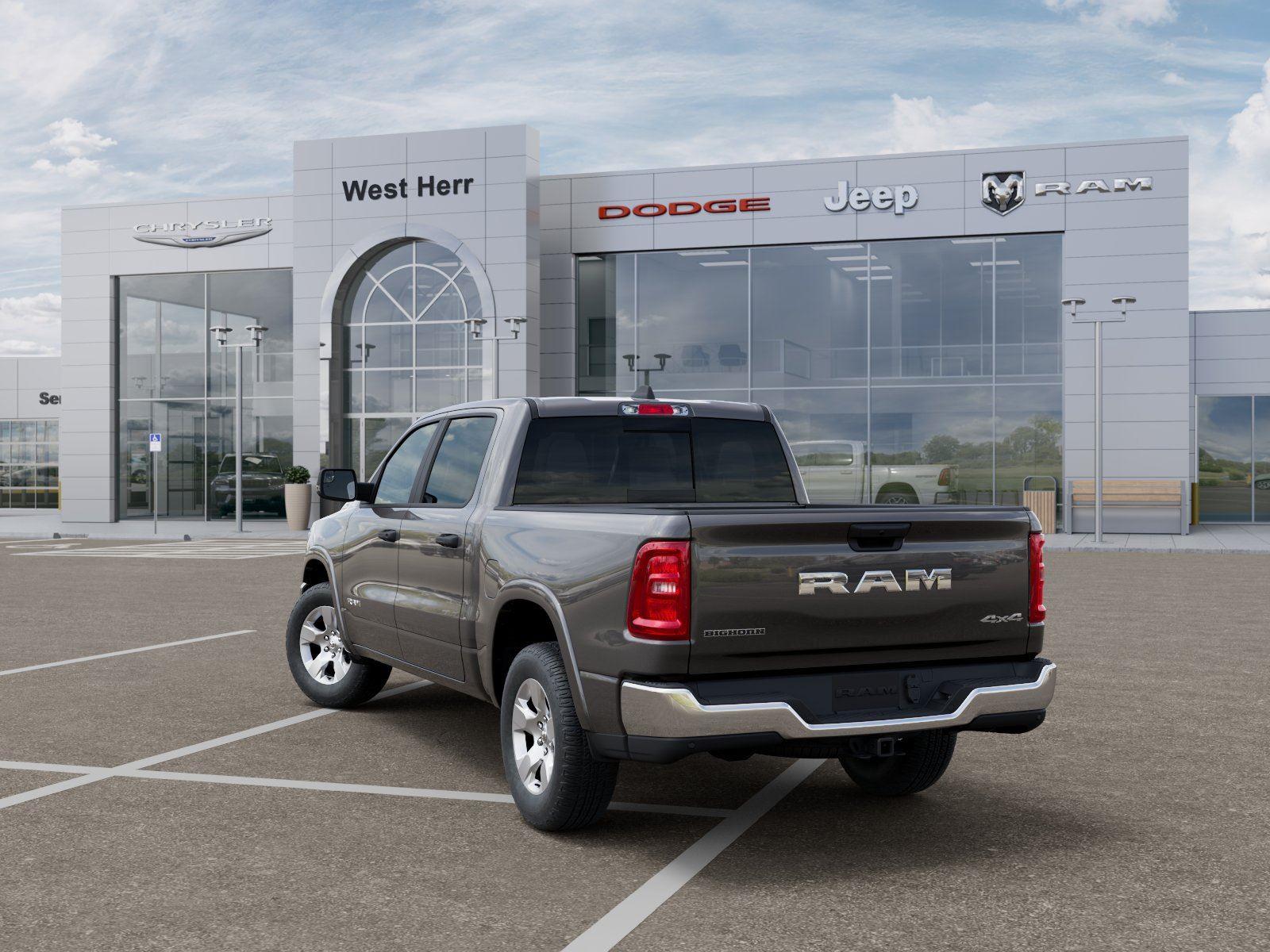 New 2026 Granite Crystal Metallic Clear-Coat Exterior Paint RAM RAM 1500 BIG HORN CREW CAB 4X4 image 3