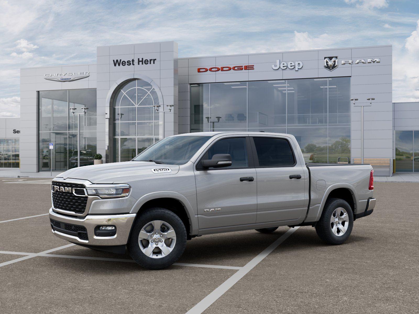New 2026 Silver Zynith Exterior Paint Ram RAM 1500 BIG HORN CREW CAB 4X4 image 2