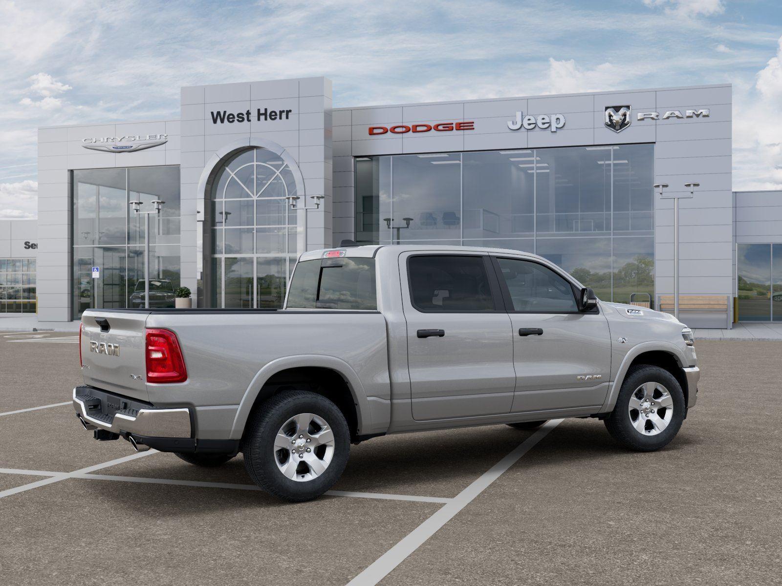 New 2026 Silver Zynith Exterior Paint Ram RAM 1500 BIG HORN CREW CAB 4X4 image 4
