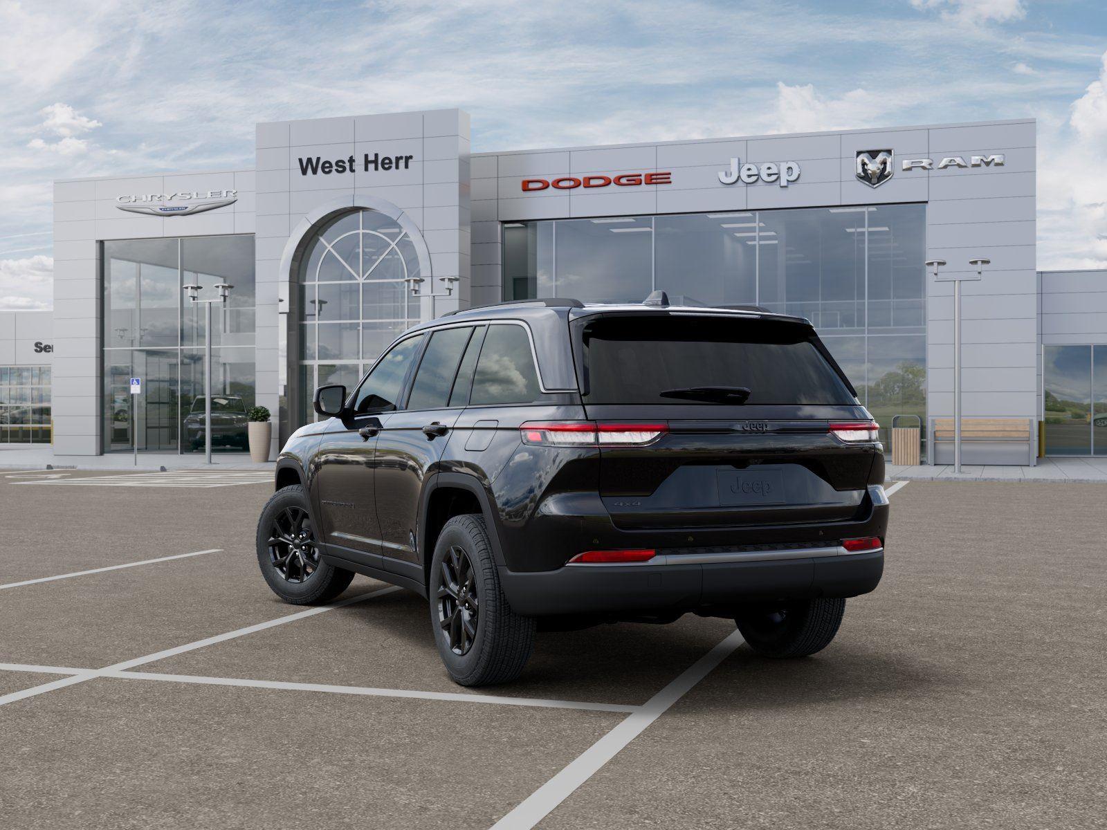 New 2026 Diamond Black Crystal Pearlcoat Jeep Laredo Altitude image 3